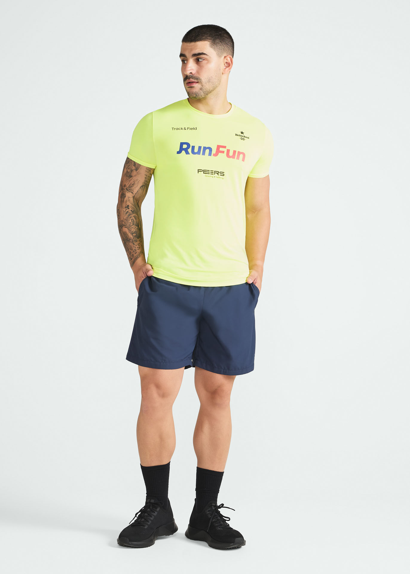Camiseta Masculina Manga Curta Runfun Thermodry